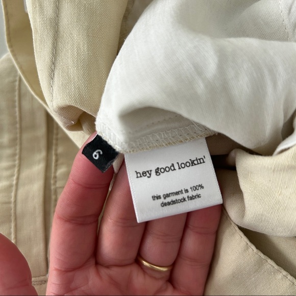 SCOUT Goods the Shorts - Khaki Tencel Sz 6 - Picture 5 of 6